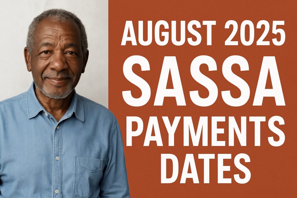 SASSA Payment Dates for August 2025