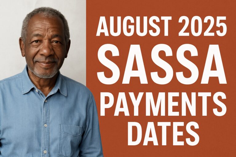 SASSA Payment Dates for August 2025